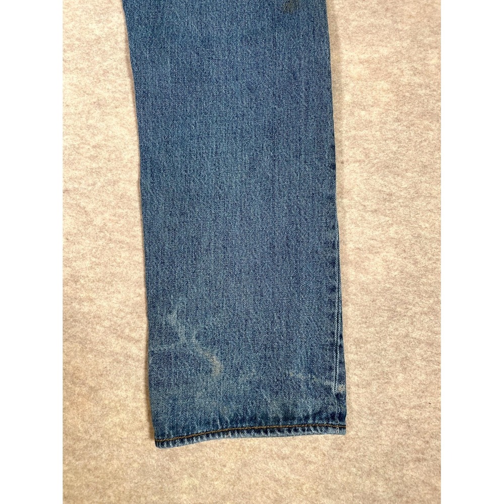 Levi's 501 Authentic Original Fit Jeans Mens 32x30 Blue Denim Cotton Button‎ Fly - Picture 10 of 16
